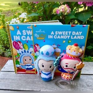 New HALLMARK Candy Land Itty Bittys Plush Book Set Gift Collectible Stuffed Toy